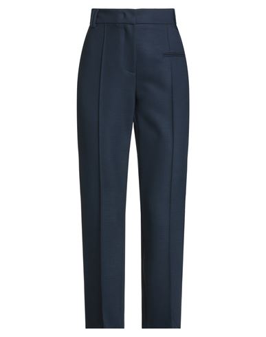 Fabiana Filippi Woman Pants Navy Size 12 Polyester, Virgin Wool, Elastane In Blue