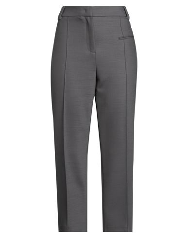 Fabiana Filippi Woman Pants Lead Size 8 Polyester, Virgin Wool, Elastane In Gray