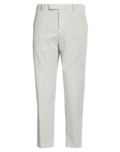 Pt Torino Man Pants Light Grey Size 36 Cotton, Lyocell, Elastane In White