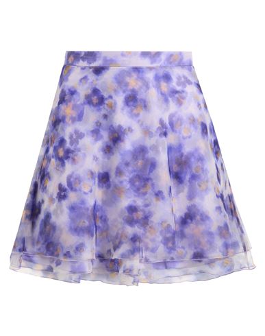 Elisabetta Franchi Woman Mini Skirt Lilac Size 4 Polyester In Purple