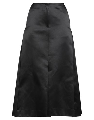 Eenk Woman Midi Skirt Black Size S Cotton, Silk