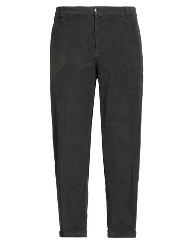 Baronio Man Pants Dark Green Size 34 Cotton, Elastane