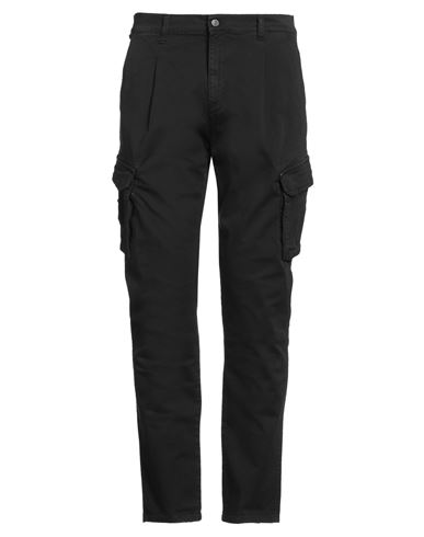 Grey Daniele Alessandrini Man Pants Black Size 32 Cotton, Elastane In Black