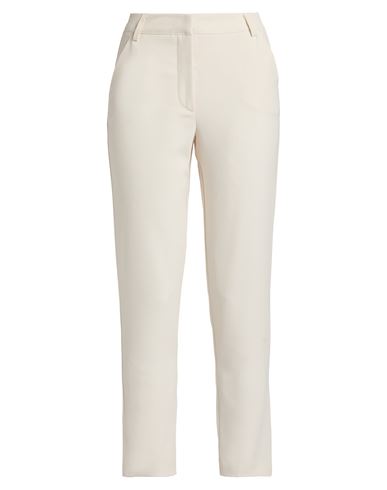 Soallure Woman Pants Cream Size 10 Polyester, Elastane