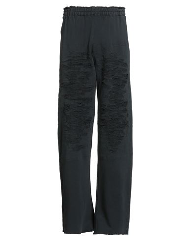 Mm6 Maison Margiela Man Pants Charcoal Size Xs Cotton In Black