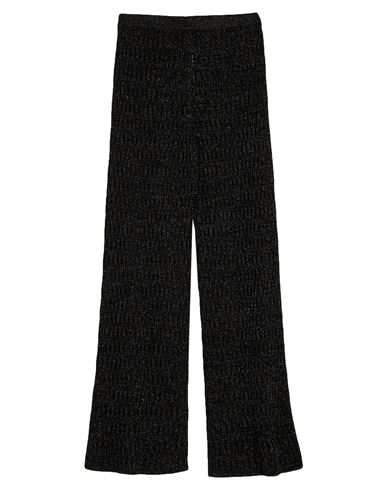 Roberto Collina Woman Pants Black Size M Wool, Viscose, Metallic Polyester In Black