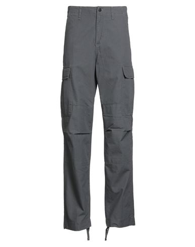Carhartt Man Pants Charcoal Size 29w-32l Cotton In Gray