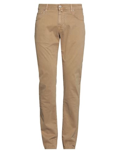 Jacob Cohёn Man Pants Camel Size 35 Cotton, Elastane, Polyester In Green