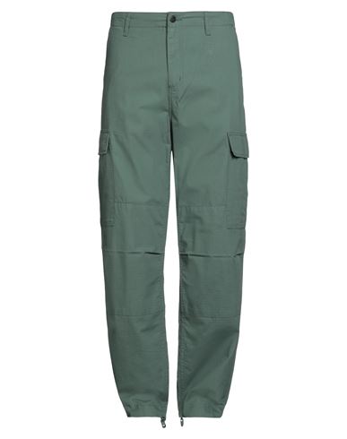 Carhartt Man Pants Green Size 34w-32l Cotton In Gray