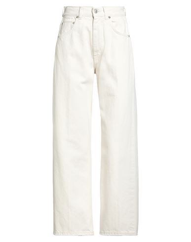 Grifoni Woman Jeans Cream Size 27 Cotton In White