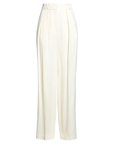 Rohe Róhe Woman Pants Pastel Yellow Size 8 Viscose, Wool In White