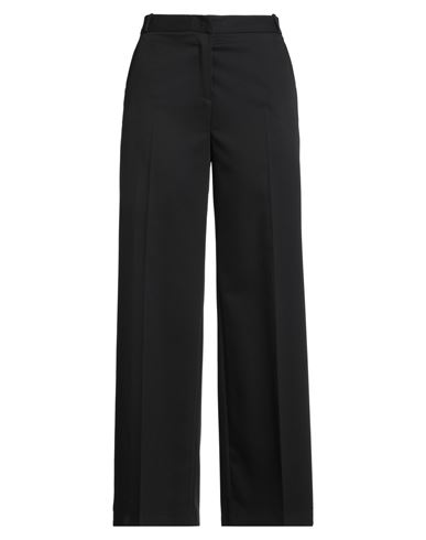 Imperial Woman Pants Black Size Xl Polyester, Viscose, Elastane, Acetate In Black