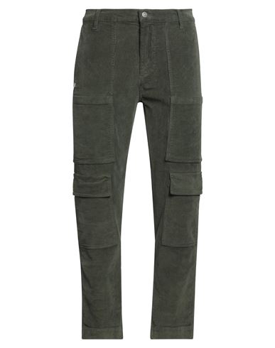 Grey Daniele Alessandrini Man Pants Military Green Size 32 Cotton, Elastane