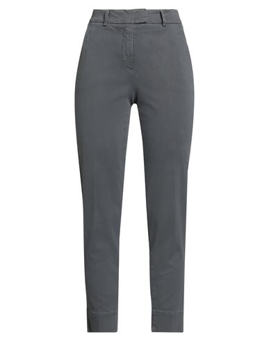 Peserico Woman Pants Grey Size 6 Cotton, Elastane In Gray
