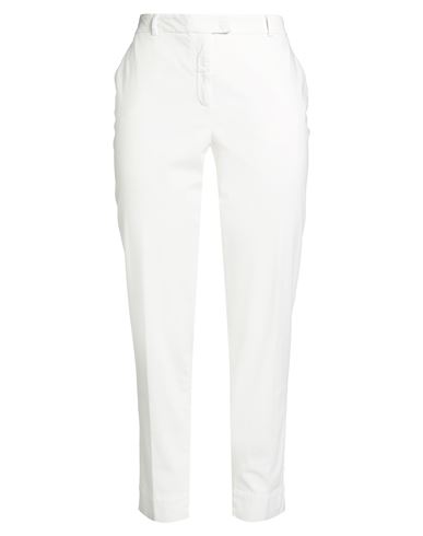 Peserico Woman Pants White Size 16 Cotton, Elastane In White