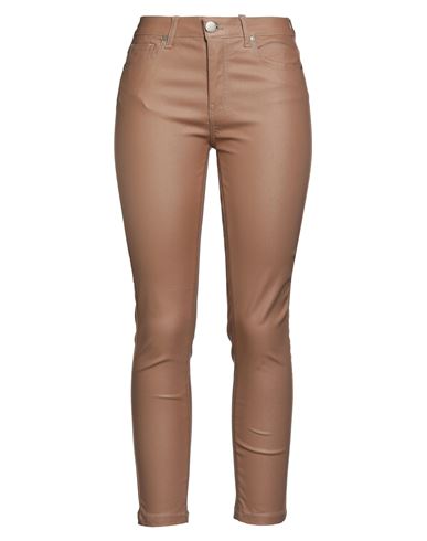 Federica Tosi Woman Pants Camel Size 29 Viscose, Polyamide, Polyester, Elastane In Brown