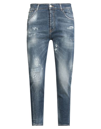 Yes London Man Jeans Blue Size 33 Cotton, Elastane