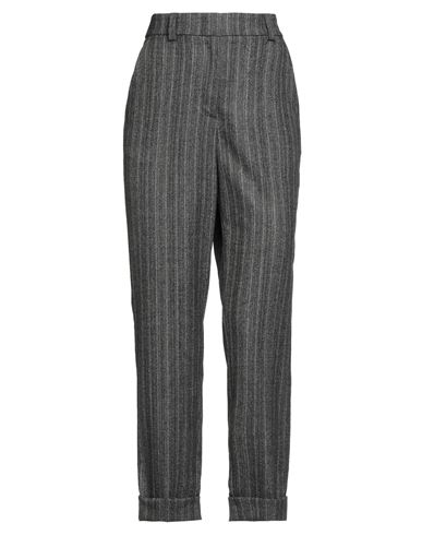 Peserico Woman Pants Black Size 6 Virgin Wool, Elastane In Black