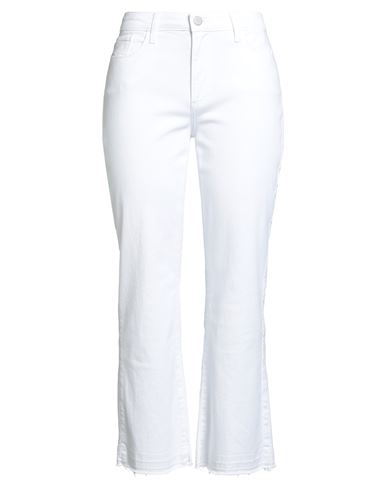Merci Italia Rose Woman Pants White Size 31 Cotton, Elastane