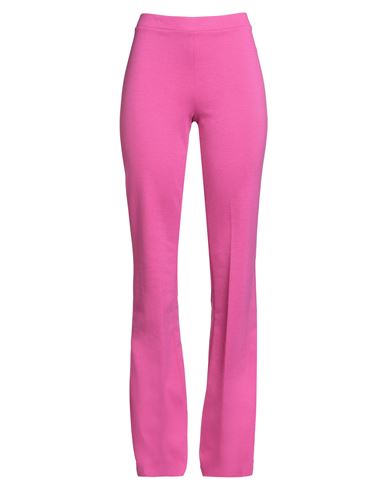 1-one Woman Pants Fuchsia Size 4 Viscose, Polyamide, Elastane