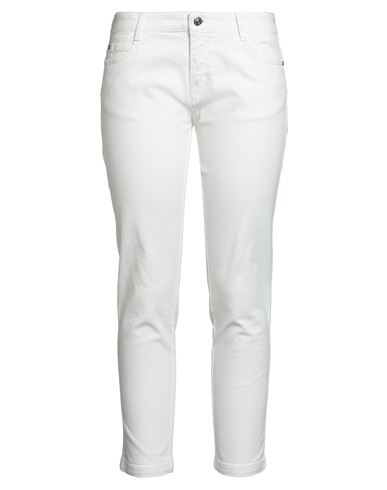 Ermanno Scervino Woman Jeans White Size 8 Cotton, Elastane In White
