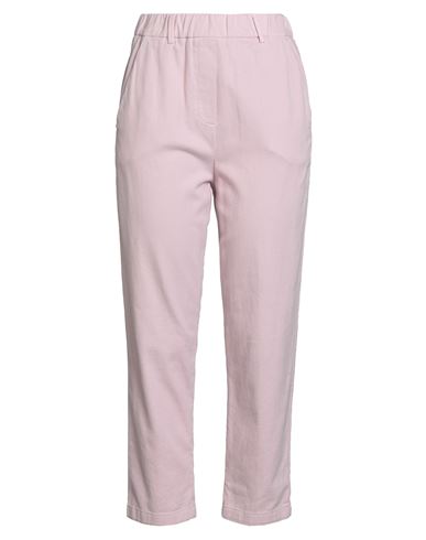 Alysi Woman Pants Light Pink Size 28 Cotton, Elastane In Pink