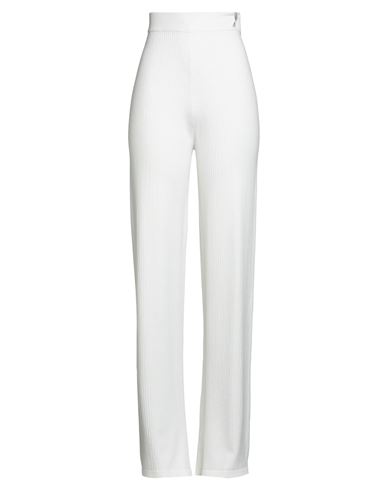 Hinnominate Woman Pants White Size Xs Viscose, Polyester, Polyamide