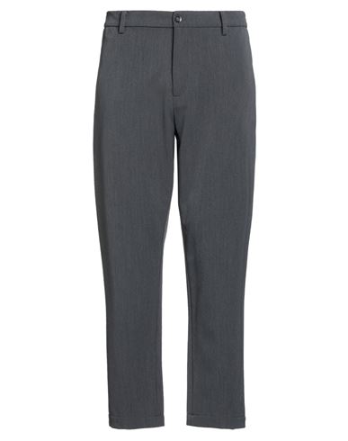 Officina 36 Man Pants Grey Size 36 Polyester, Viscose, Wool, Elastane In Black