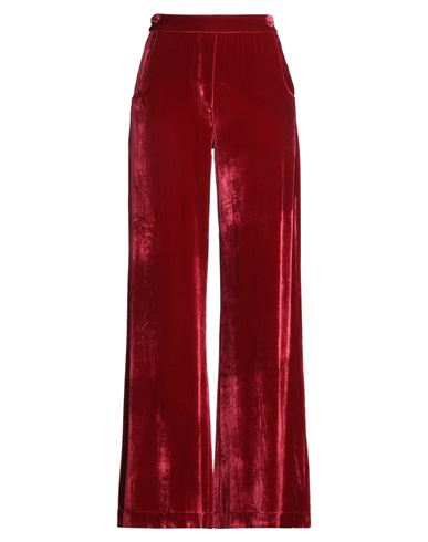 Siyu Woman Pants Red Size 0 Viscose, Silk