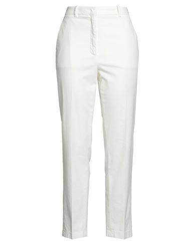 Incotex By Slowear Woman Pants Off White Size 8 Cotton, Elastane