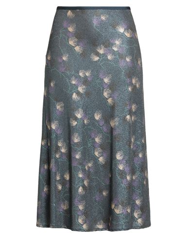 Siyu Woman Midi Skirt Slate Blue Size 8 Viscose, Elastane