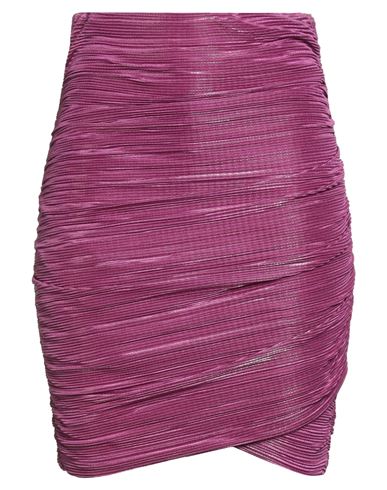 Sabina Musayev Sabina Musáyev Woman Mini Skirt Burgundy Size M Polyester In Purple