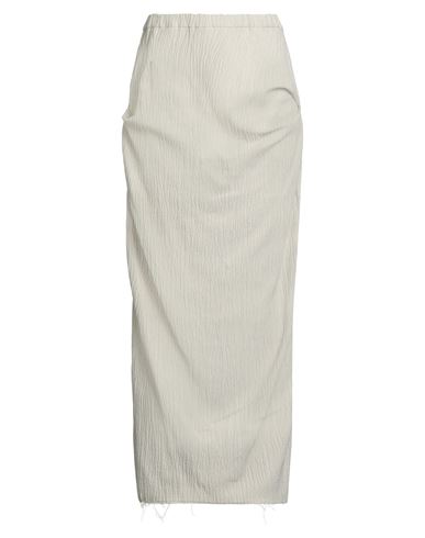 Un-namable Woman Maxi Skirt Beige Size 10 Recycled Linen, Recycled Cotton, Viscose, Silk