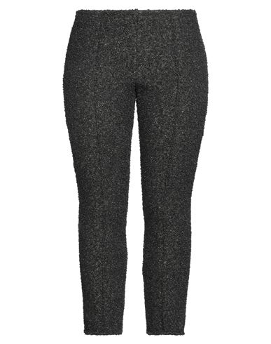 Roberto Collina Woman Pants Charcoal Size L Wool, Nylon, Polyester, Silk In Black
