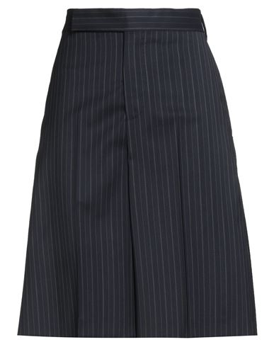 Lardini Woman Shorts & Bermuda Shorts Navy Size 6 Wool, Polyamide, Elastane