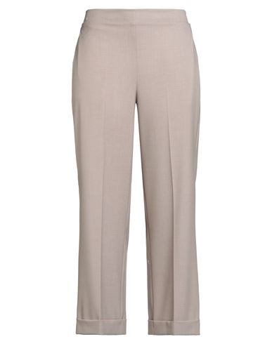 Shirtaporter Woman Pants Light Brown Size 10 Polyester, Viscose, Elastane