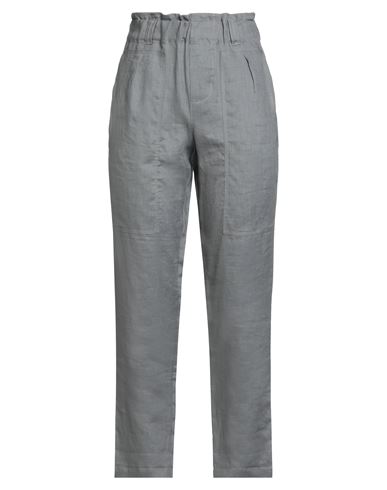 Despiral Woman Pants Grey Size 4 Linen