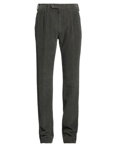 Lardini Man Pants Dark Green Size 30 Cotton, Elastane In Gray