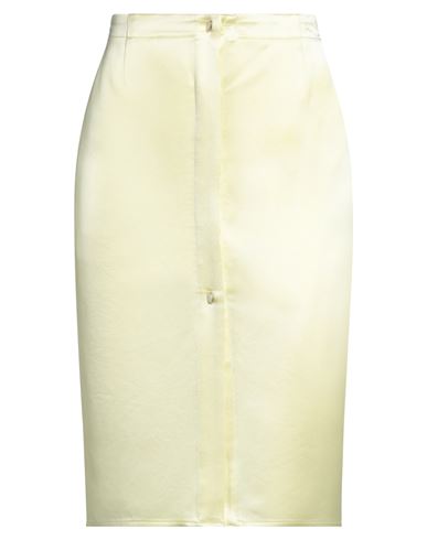 Isabelle Blanche Paris Woman Midi Skirt Lime Green Size S Acetate, Polyester