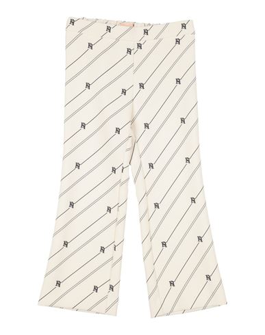 Elisabetta Franchi La Mia Bambina Toddler Girl Pants Cream Size 5 Polyester, Elastane In White