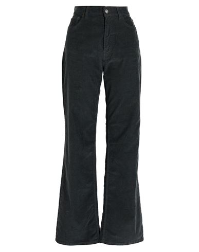 Haikure Woman Pants Charcoal Size 30 Cotton, Elastane In Black