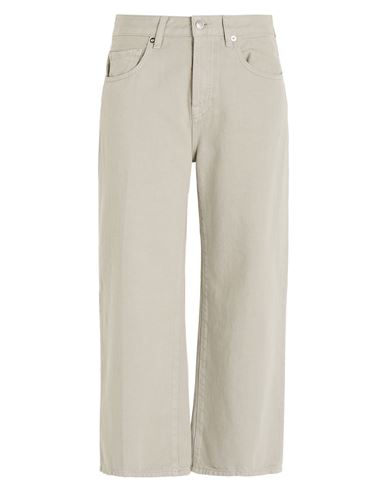 True Nyc Woman Jeans Light Grey Size 26 Cotton In Neutral