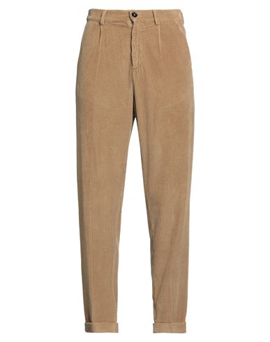 True Nyc Man Pants Camel Size 32 Cotton In Neutral
