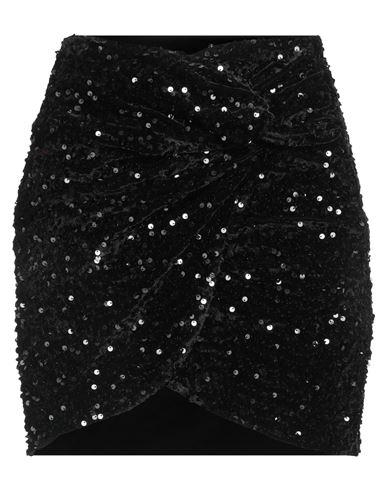 Actualee Woman Mini Skirt Black Size 8 Polyester
