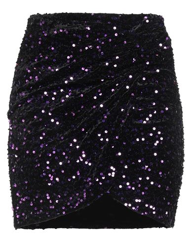 Actualee Woman Mini Skirt Purple Size 8 Polyester