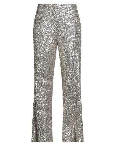 Soallure Woman Pants Platinum Size 8 Polyester, Elastane