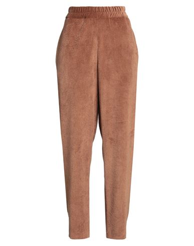 Shirtaporter Woman Pants Camel Size 12 Polyester, Nylon, Elastane