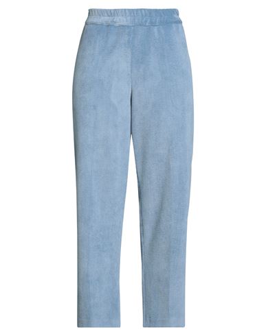 Shirtaporter Woman Pants Light Blue Size 12 Polyester, Nylon, Elastane