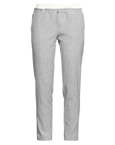 Ermanno Firenze Woman Pants Grey Size 8 Polyester, Viscose, Elastane