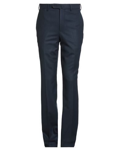 Isaia Man Pants Navy Size 44 Wool, Cashmere, Elastane In Blue